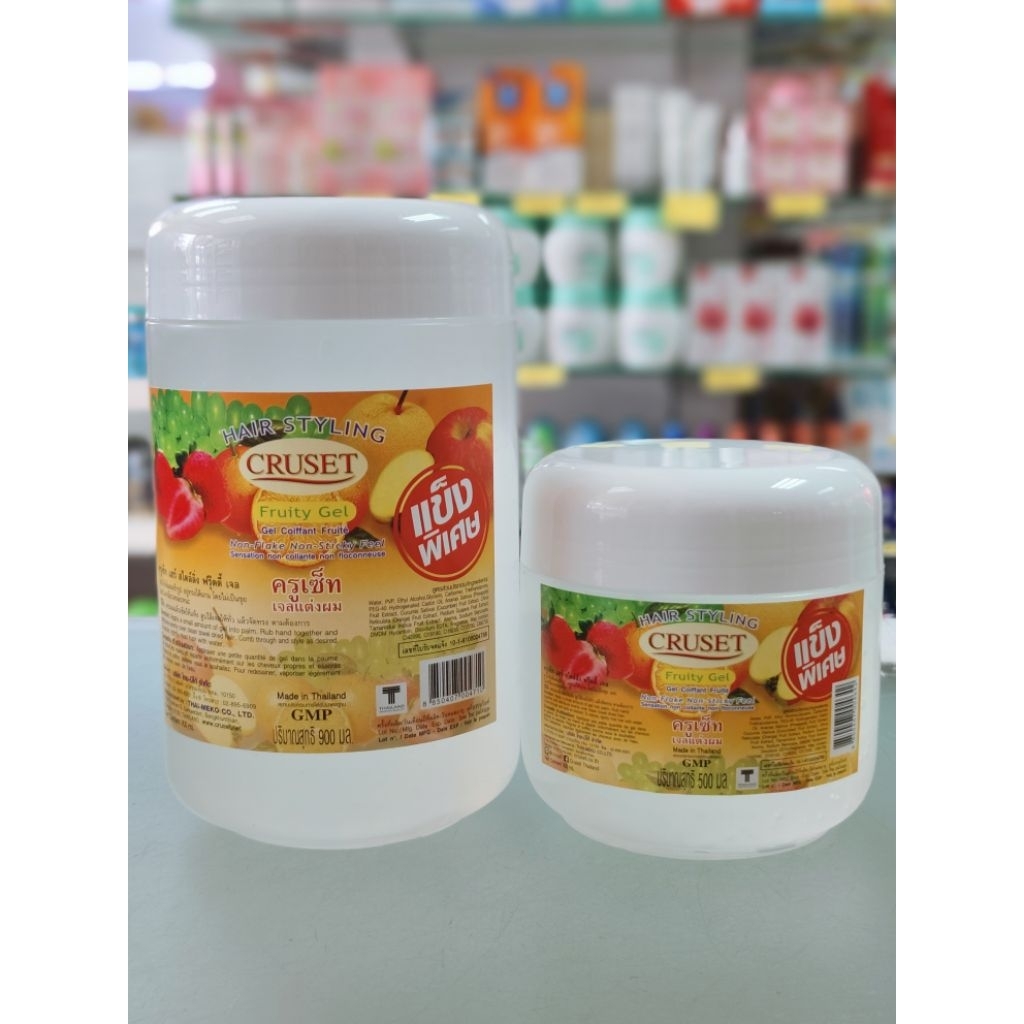 Cruset Fruity Gel เจลแต่งผม แข็งพิเศษ (ขาวใส)