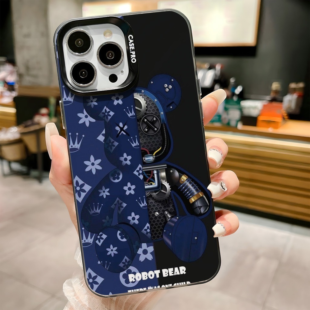 Bearbrick แบรนด์หรู เคสสําหรับiphone 16 15 Pro Max 14 XR 13 11 12 Pro Max 8 7 6 6S Plus X Xs Max Se 2020 13 12 11 แฟชั่น ราคา ถูกที่สุด ดีลบีเคเค แกลเลอรีภาพที่ 4