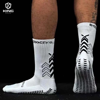 ถุงเท้าฟุตบอลกันลื่น PRO ถุงเท้ากันลื่น anti slip sock สำหรับกีฬาฟุตบอล มี 2 สีให้เลือก ออกกำลังกาย