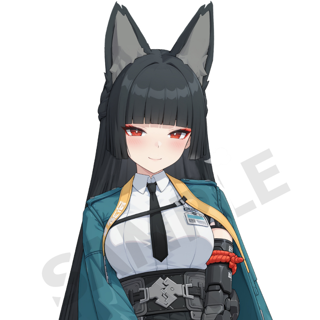 มิยาบิ Zenless Zone Zero สติ๊กเกอร์ 2 แผ่น Miyabi ZZZ