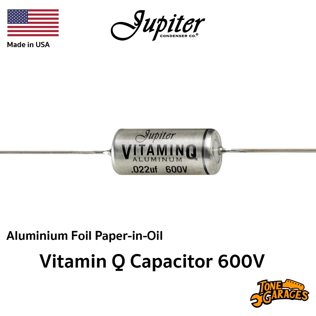 Jupiter Condenser Vitamin Q Aluminium Film Paper in Oil Capacitor 600V คาปาซิเตอร์สำหรับกีต้าร์