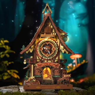 ROKR 3D Wooden Puzzle - LC901C Cuckoo Clock นาฬิกาคุกคู | ของแต่งบ้าน ของเล่นศิลปะ DIY