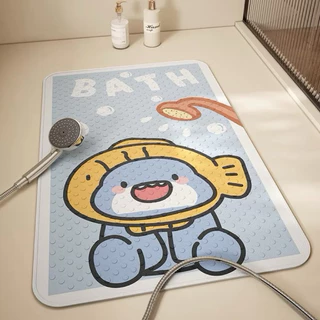 พร้อมส่ง ลายเยอะ แผ่นรองกันลื่น ในห้องน้ำ pvc ลายการ์ตูน น่ารัก ขนาด40x70cm