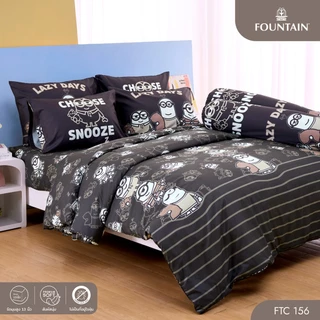 Fountain FTC156 การ์ตูน Minions ลิขสิทธิ์แท้ Universal สัมผัสนุ่มลื่น ชุดเครื่องนอนฟาวน์เทน ผ้าปูที่นอน ผ้านวม