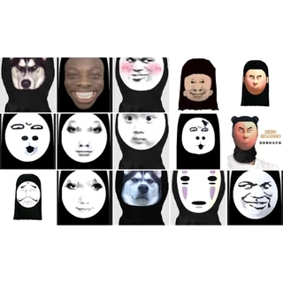 โม่งหน้าตลก (1)โม่งรูปตลก หมวกโม่งรูปคน รูปสัตว์ สินค้าพร้อมส่งในไทย