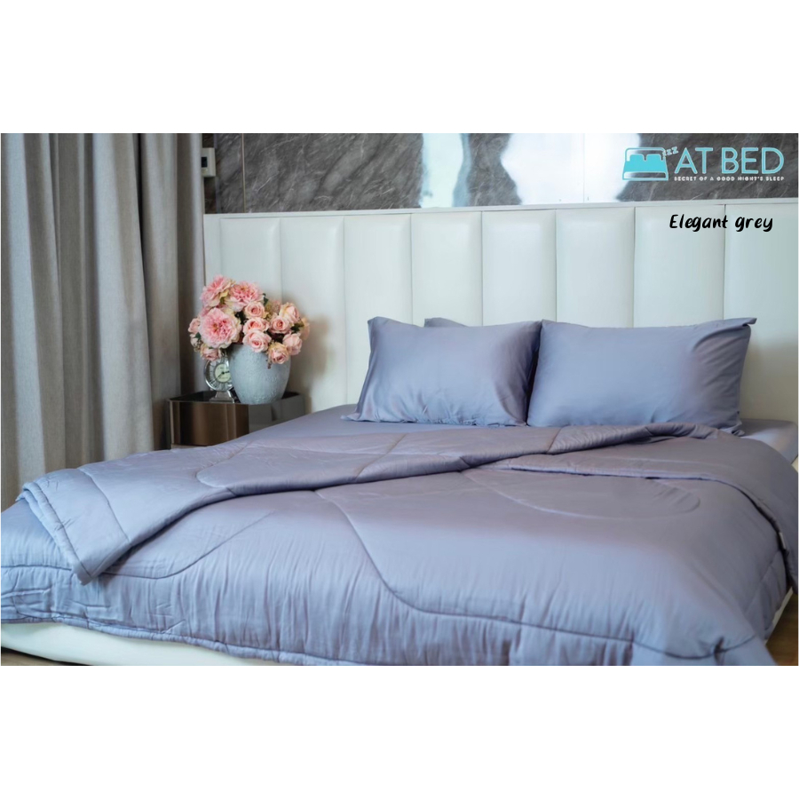ชุดผ้าปู-ผ้าห่มนวม At Bed เนื้อผ้า Bamboo 100% ทอ 1000 เส้นด้าย สีพื้น เนื้อผ้านุ่ม เย็นสบายที่สุด