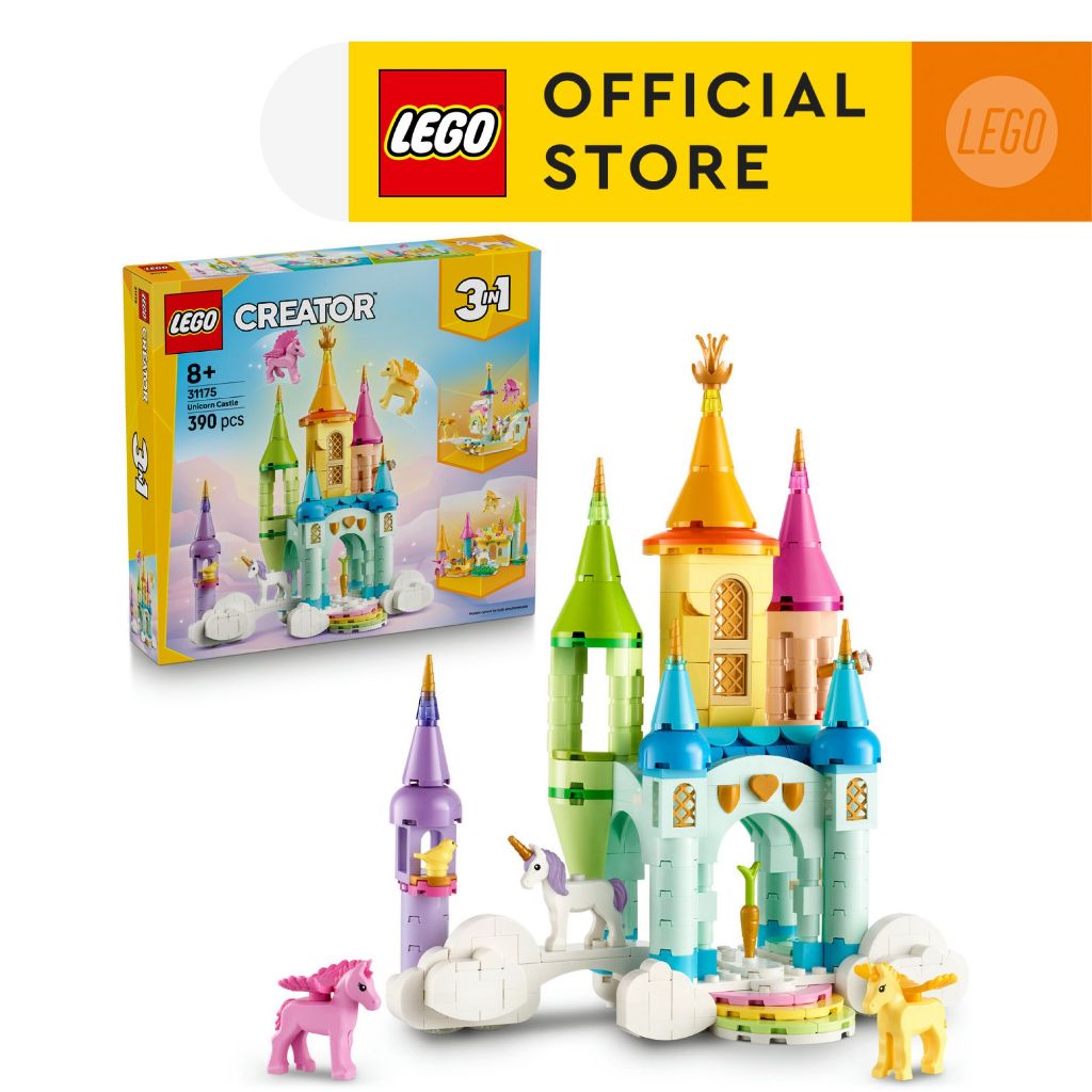 LEGO Creator 31175 Unicorn Castle (390pcs.), Building Blocks, Kids Toy