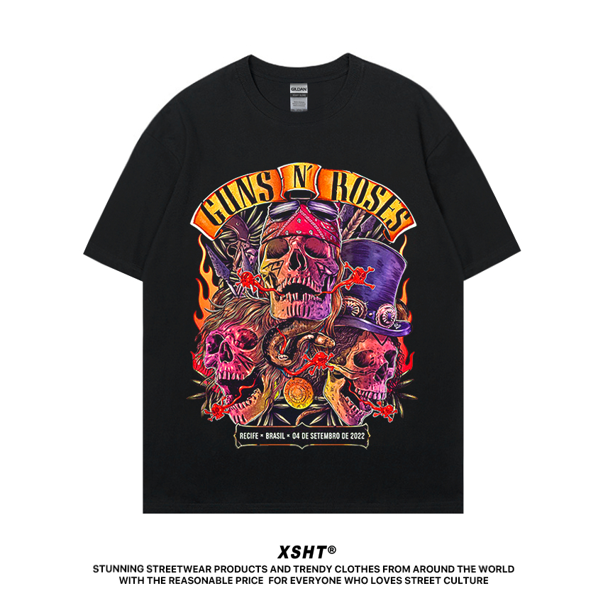 🔥พร้อมส่ง🔥 เสื้อ Guns N' Roses Recife Brazil 2022 Tee - Black (สีดำ) by XSHT