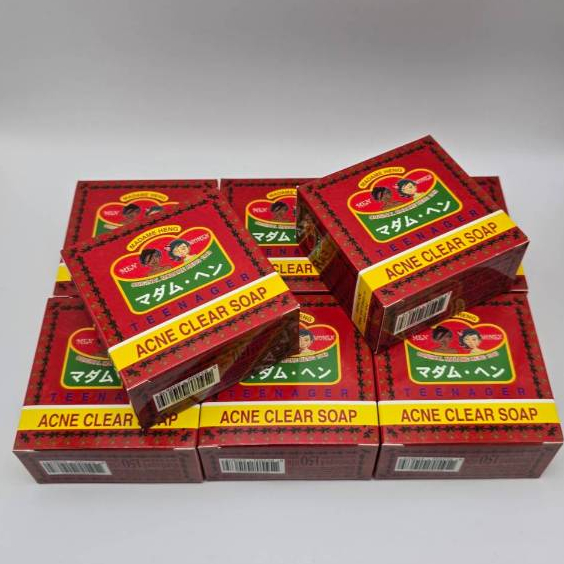 Madame Heng สบู่ลดสิว สมุนไพรแท้ 8 ก้อน (150g) สูตรทีทรี ช่วยควบคุมความมัน