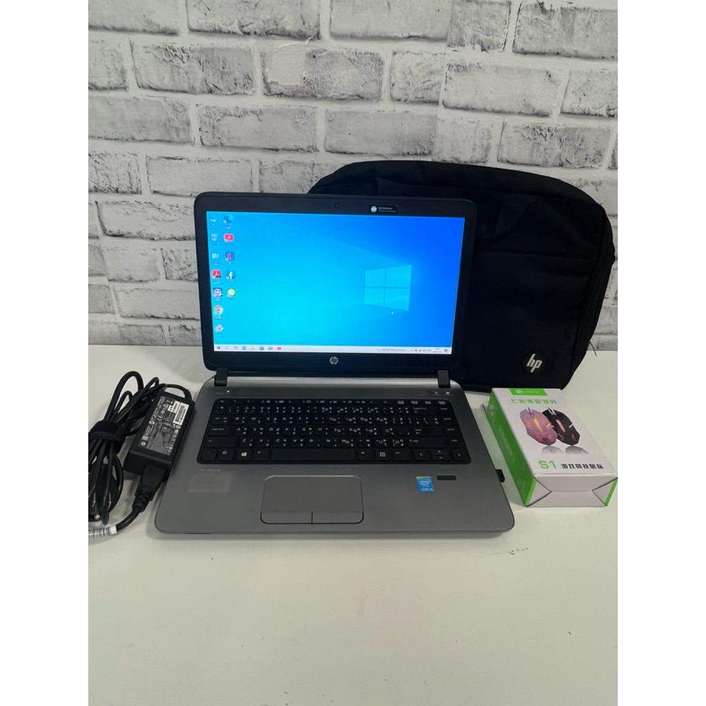 โน๊ตบุ๊คมือสอง Hp ProBook 440 G2/ i5 Gen4/แรม8gb/SSD120+HHD500gb / แบตใหม่ / สินค้ามีรับประกันจากทาง