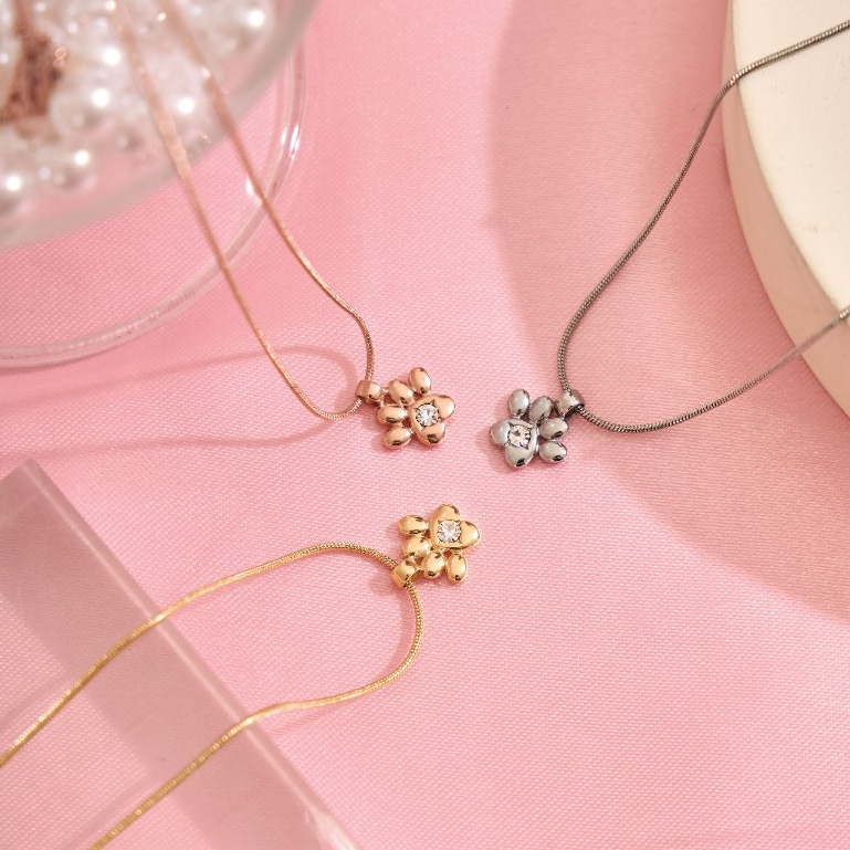 earika.earrings - pawsette necklace สร้อยคอจี้อุ้งเท้าแมว วัสดุสแตนเลส (stainless steel) เหมาะสำหรับคนแพ้ง่าย