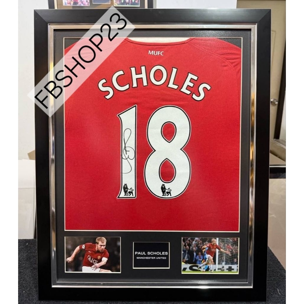 เสื้อMan Utd แท้ พร้อมลายเซ็น Paul Scholes