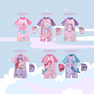 Summer Story ชุดว่ายน้ำเด็ก พาสเทลน่ารัก พร้อมหมวก กันยูวี U…