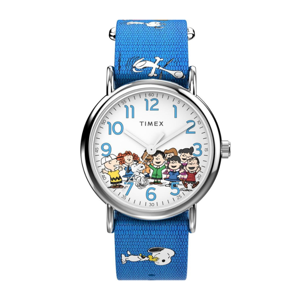 Timex TW2W19400 Weekender x Peanuts  38M Fabric Band นาฬิกา นาฬิกาข้อมือ นาฬิกาข้อมือผู้ชาย