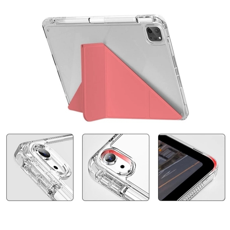 MUMU เคส iPad แกน Y ฝาหลังใสอะคริลิค พับตั้งได้ มีช่องเก็บปากกา กันงอ