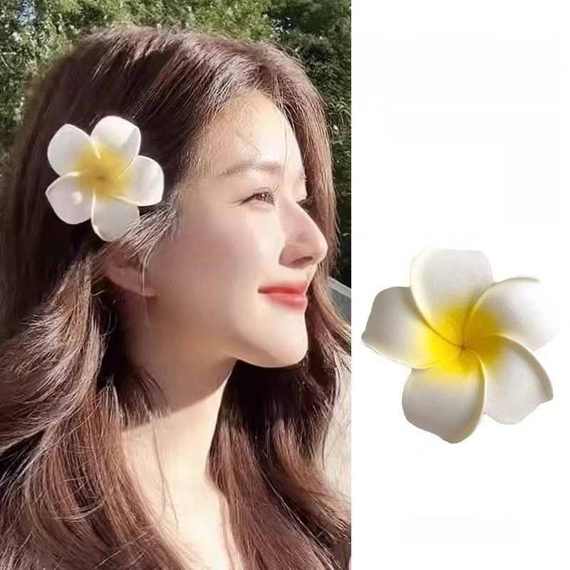 E202 กิ๊บติดผม ลายดอกลีลาวดี น่ารัก เครื่องประดับผม สไตล์เกาหลี สำหรับผู้หญิง