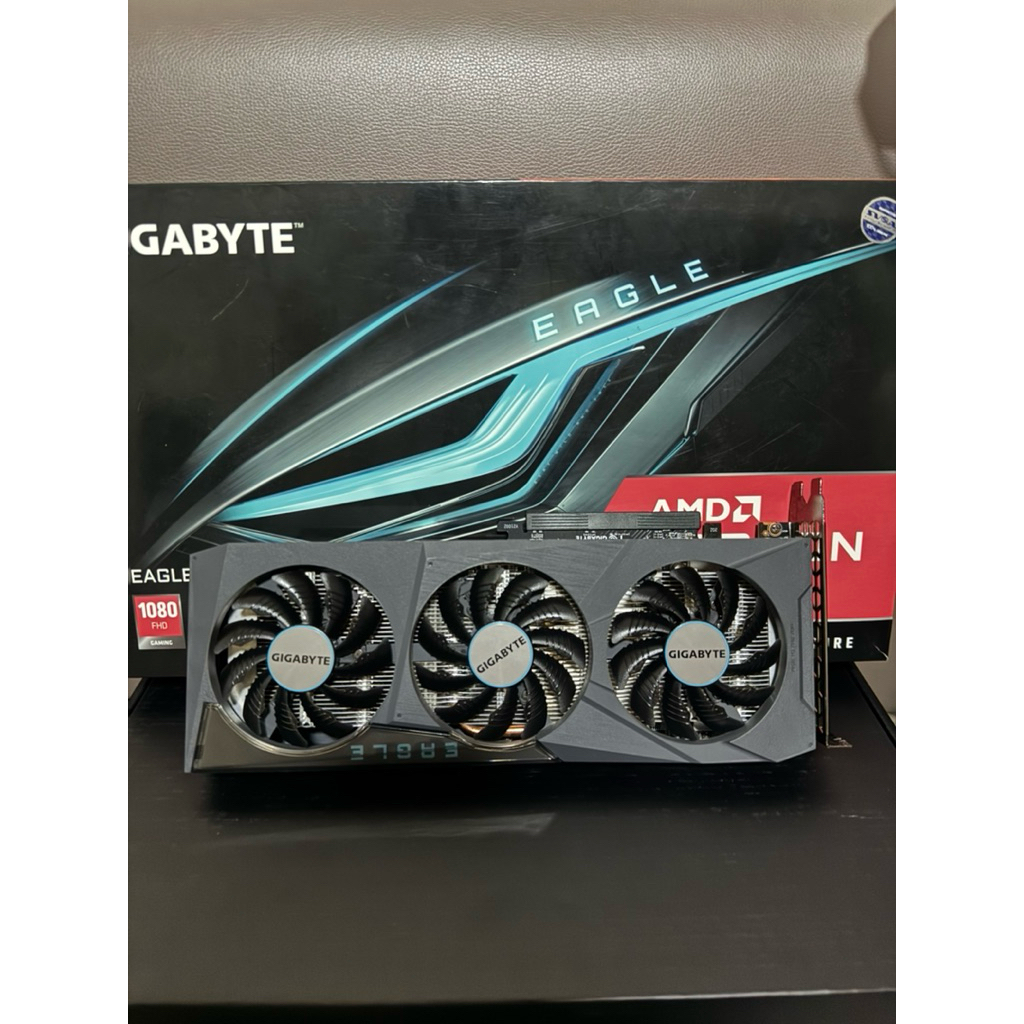 AMD RX 6600/8GB GIGABYTE EAGLE (D6) สภาพสวยๆเลยครับ เทส3 dmark ผ่าน Furmark ผ่าน พอร์ตติดครบ