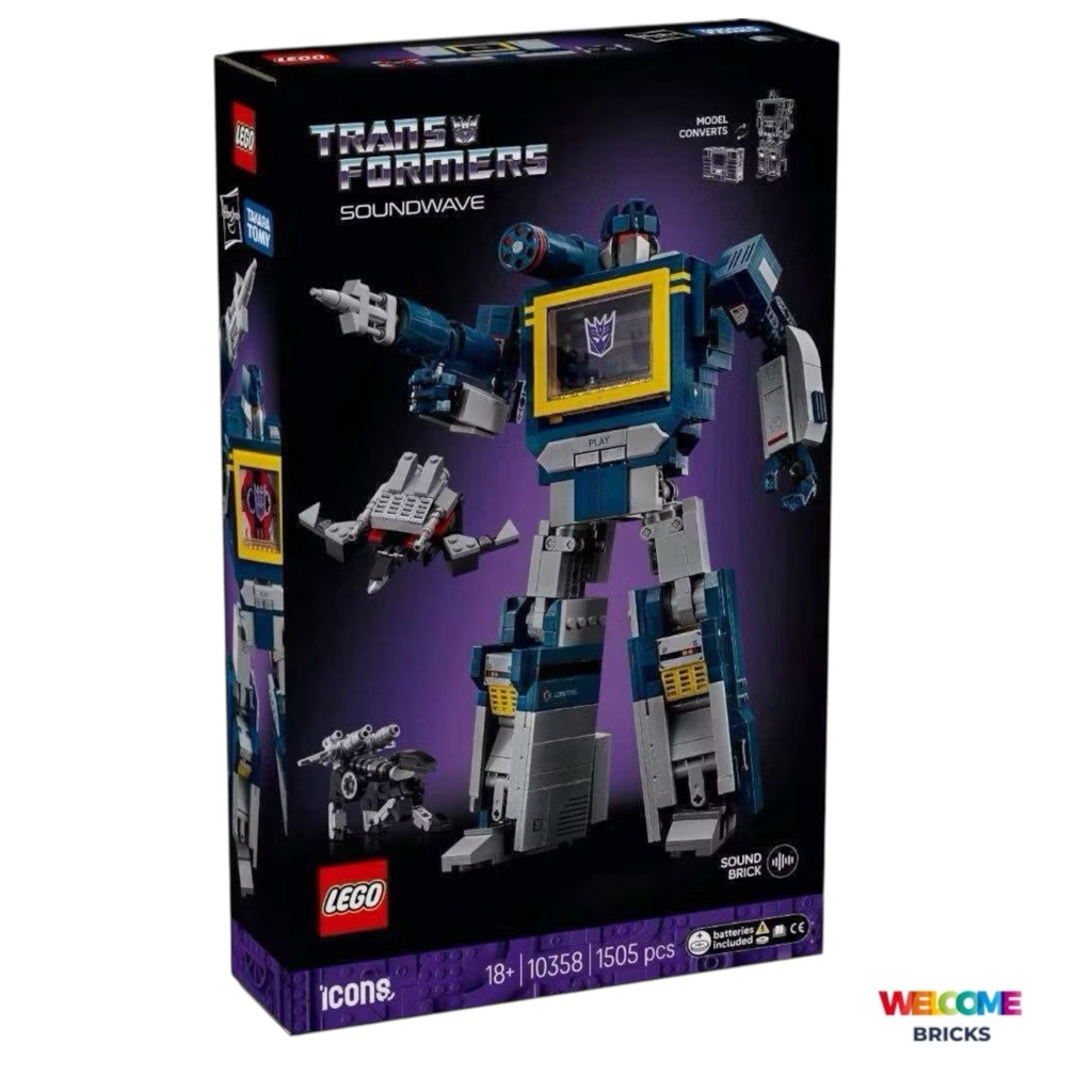 Lego icons 10358 Transformers: Soundwave  สินค้าใหม่ สินค้าของแท้ 100% ค่ะ
