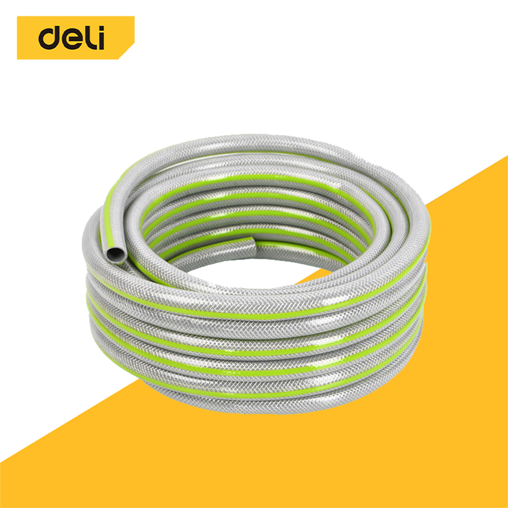 Deli สายยาง ท่อสายยาง สายยางน้ำ วัสดุPVC ขนาด 10/20/30 m ทนความเย็นละร้อนได้ ใช้ได้ยาวนาน Water Hose