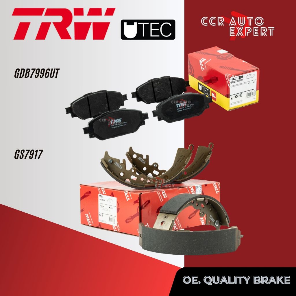 ✨TRW คูปองลดเพิ่ม✨ผ้าเบรคหน้า ก้ามเบรคหลัง Toyota Hilux Revo 2WD ตัวเตี้ย* ปี 2015-NOW TRW UTEC GDB 7996 UT, GS 7917 ราคา ถูกที่สุด ดีลบีเคเค แกลเลอรีภาพที่ 6