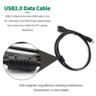 สายต่อยาว สาย USB 2.0 M/F ต่อเพิ่มความยาว USB EXTENSION CABLE ใช้งานดี ตัวเมีย