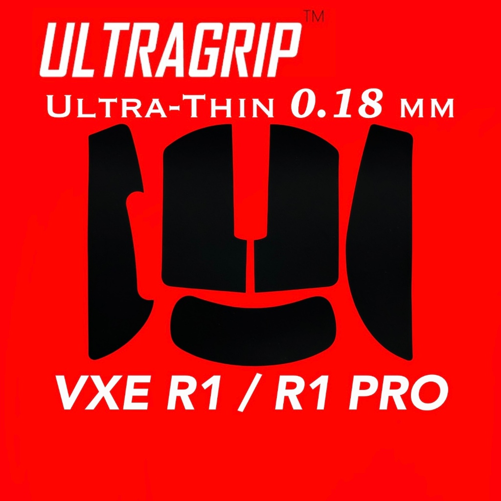 ULTRAGRIP Mouse Grip Tape กริปเทปสำหรับเมาส์(VXE Dragonfly R1 ทุกรุ่น) บางเฉียบสุดๆเพียงแค่ 0.18มม.
