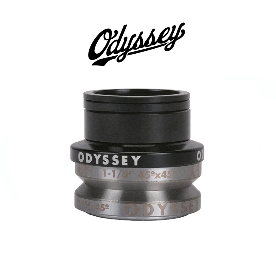 ชุดถ้วยคอฝังซีลแบริ่งจักรยาน BMX ODYSSEY PRO HEADSET สีดำ