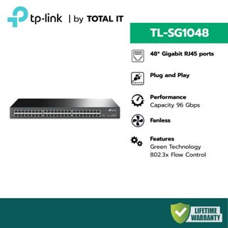 (พร้อมส่ง) TP-LINK TL-SG1048 สวิตช์ 48 พอร์ต Gigabit สำหรับต…