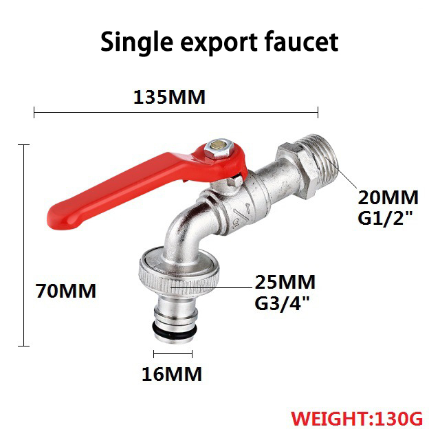 🔥 ถูกที่สุด🔥ก๊อกบอลสนาม ก๊อกน้ำ 4หุน ก็อกน้ำ 1/2'' ก๊อกด้ามแดง ก๊อกปากสนาม ก๊อกน้ำสวน ก๊อกต่อสายยาง - 6