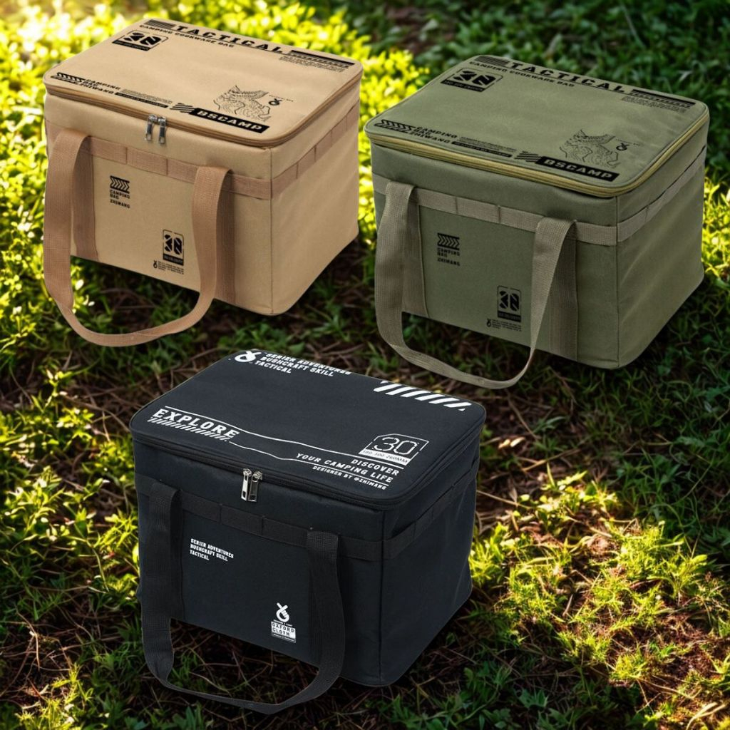 กระเป๋าจัดเก็บอเนกประสงค์ (พร้อมส่งจากไทย) แบบ Tactical เดินป่า แคมป์ปิ้ง อุปกรณ์สนาม ความจุ 30 ลิตร