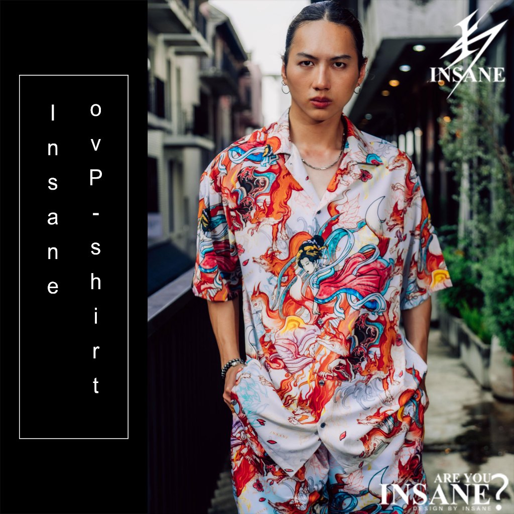 “จิ้งจอกร้อย – 百狐” รุ่น ORIGINAL Shirtoversize Shirt เสื้อเชิ้ต เสื้อเชิ้ตโอเวอร์ไซส์