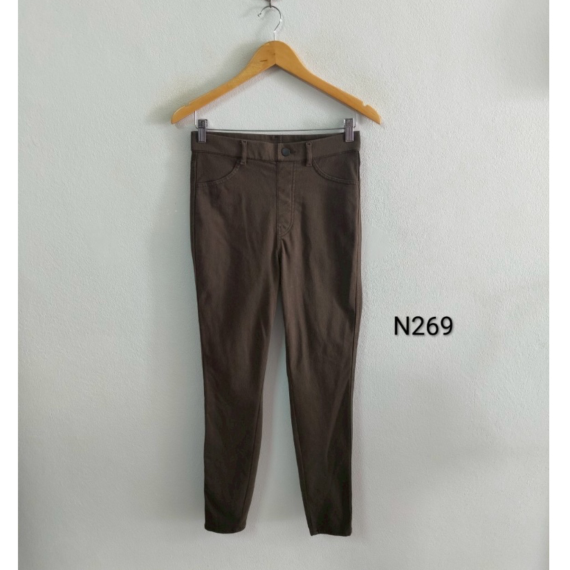 L(ญ)Heattech (N269) กางเกงยีนส์ แบรนด์ uniqlo ยูนิโคล่ ผ้ายีนส์ยืด skinny