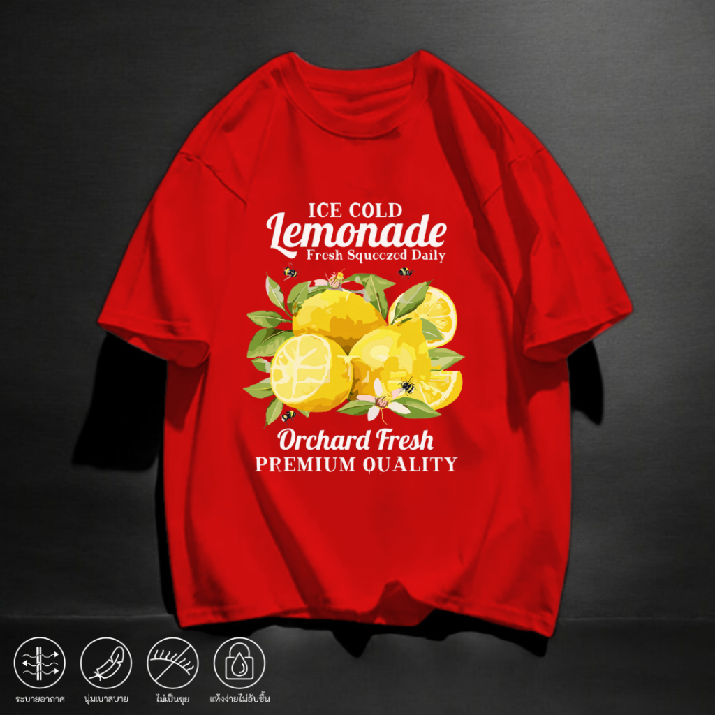 เสื้อยืด สกรีนลาย สีสันสดใส ผ้านุ่มนิ่มใส่สบาย เนื้อผ้าโพลีเอสเตอร์ แฟชั่นสไตล์เกาหลี ยอดฮิต Q2914-Q2915 - รูปที่ 5