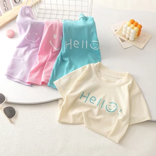 เสื้อผ้าเด็กหญิง สไตล์น่ารัก ผ้านิ่ม ระบายอากาศดี สีสดใส ใส่สบาย พร้อมส่งทันใจ