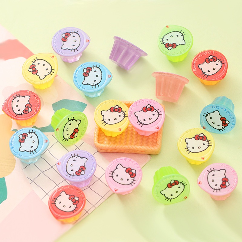 j201เยลลี่คิตตี้จิ๋วของเล่นดีไอวายแพ็คละ 10 ชิ้น