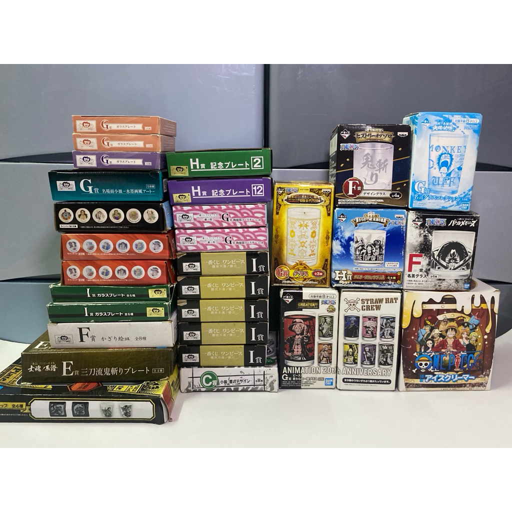รวมงาน แก้ว จาน วันพีซ One Piece