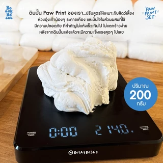 Paw Print Set ดินปั้นรอยเท้าแห่งความทรงจำของน้องแมวน้องหมา - ปริมาณ 200 กรัม