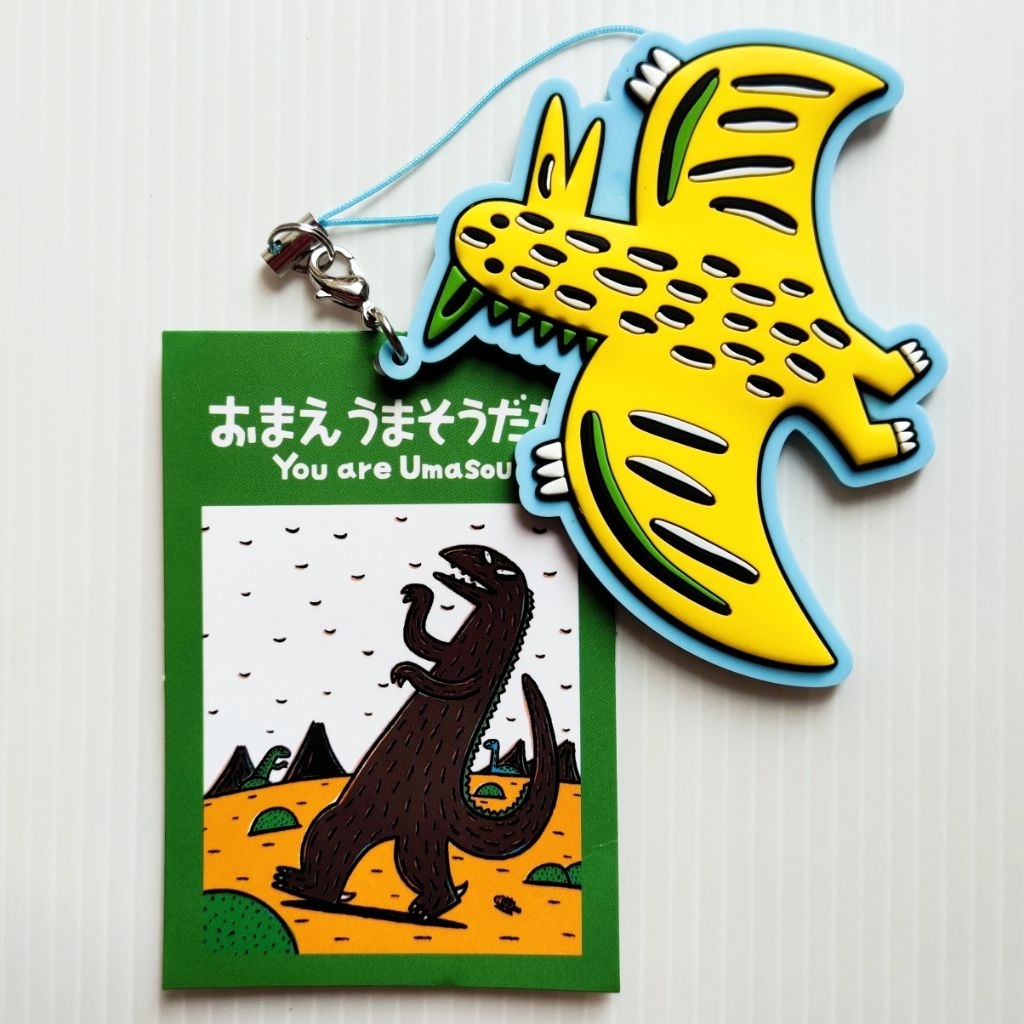 พวงกุญแจ สแตรปยาง Omae Umasou Da Na / You are Umasou / Heart and Yummie - Peanuts Club ญี่ปุ่นมือสอง