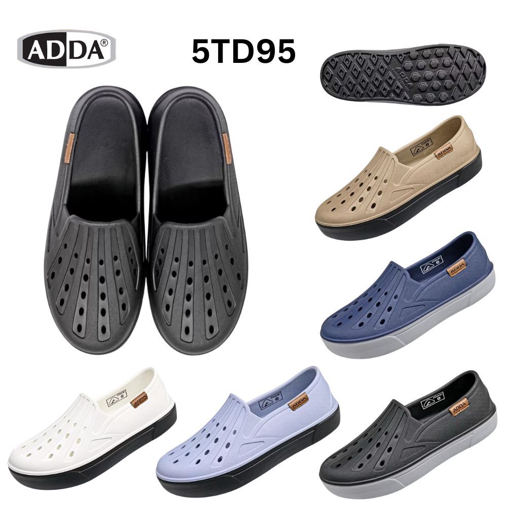 รองเท้า สลิปออน ADDA รุ่น 5TD95-M1 ไซส์ 7-10 (40-44) นุ่ม เบา ใส่สบาย