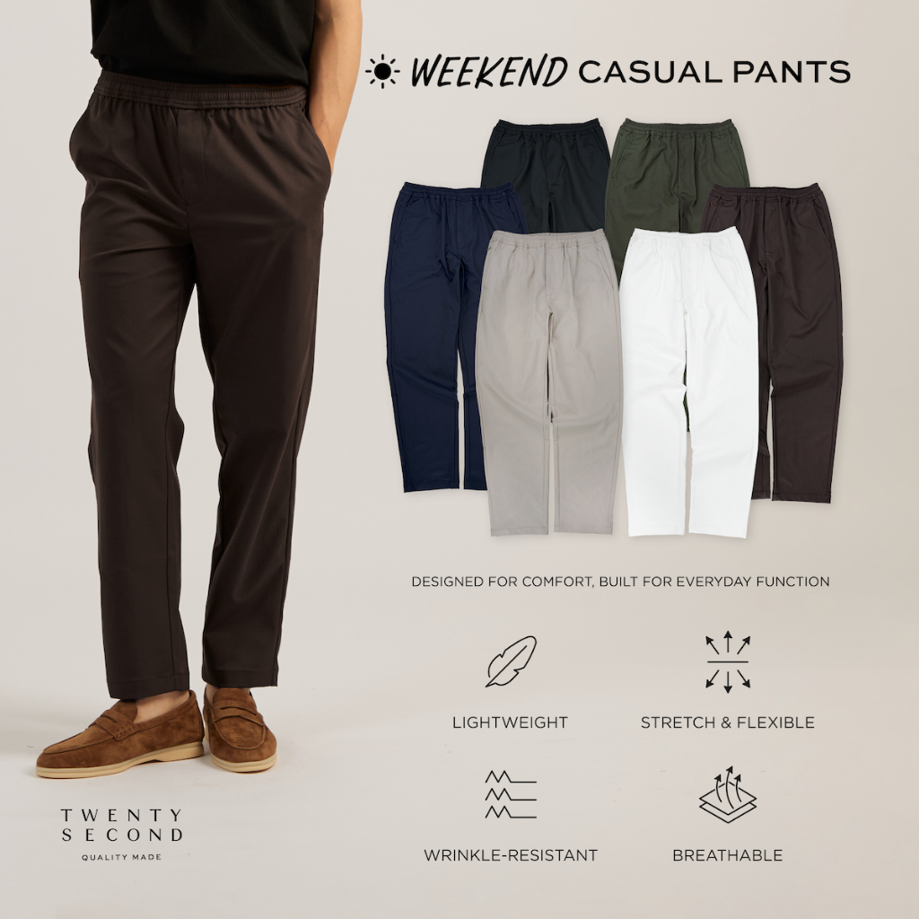 TWENTYSECOND กางเกงขายาว BALANCE SERIES รุ่น Weekend casual pants