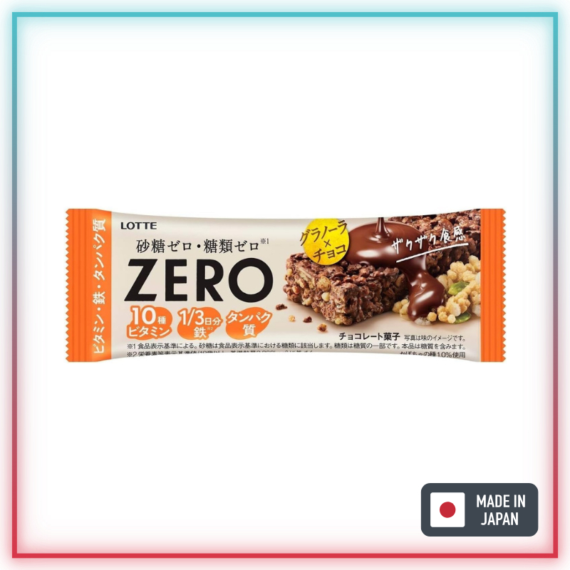 [ZERO] LOTTE ZERO กราโนล่า ช็อกโกแลตบาร์ 32gx12 [ส่งตรงจากญี่ปุ่น]