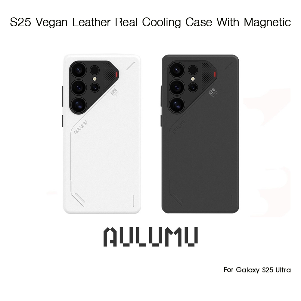AULUMU S25 Vegan Leather Real Cooling Case With Magnetic เคสหนังVeganกันกระแทกเกรดพรีเมี่ยม เคสสำหรั