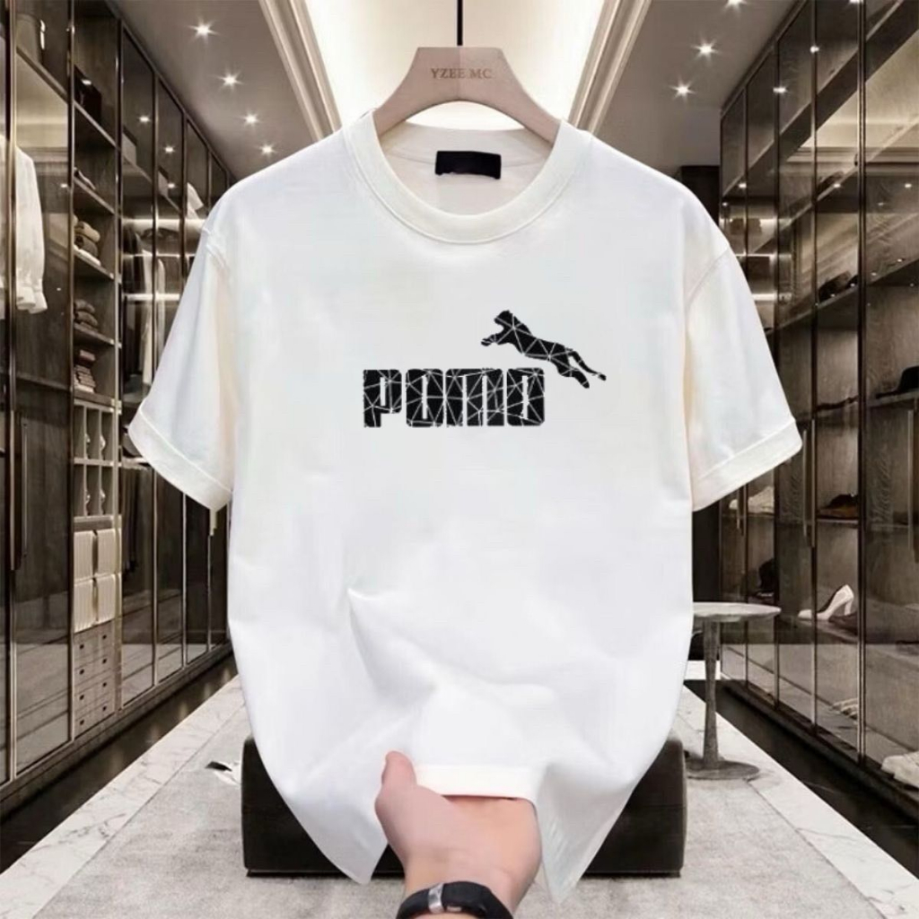เสื้อยืดคอกลมแขนสั้น ขาว ดำ เสื้อยืดพิมพ์ลายแฟชั่นยอดฮิต tshirt men ส่งจากไทย รุ่น CE001-78