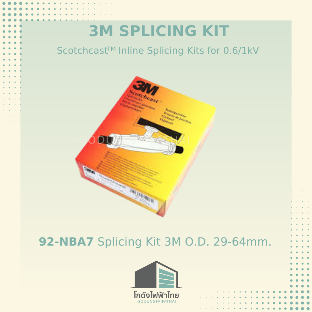 3M Splicing Kit  ชุดต่อสายเคเบิลชนิดเรซิน 92-NBA7