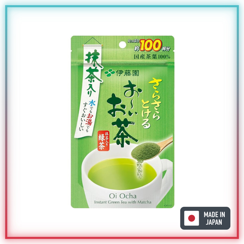 [Ito En] Oi Ocha Matcha Green Tea Powder 80g พร้อมถุงซีล [ส่งตรงจากญี่ปุ่น]
