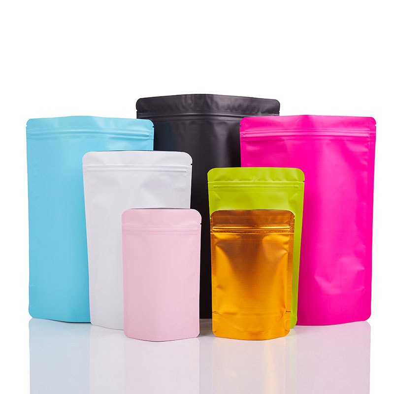 (แพ็ค 50 ใบ) ถุงซิป ก้นตั้ง เนื้ออลูมิเนียมฟอยล์ เนื้อแมท #P277 ซองฟอยล์สี สำหรับบรรจุอาหาร ขนม ถุงบรรจุภัณฑ์ - รูปที่ 5