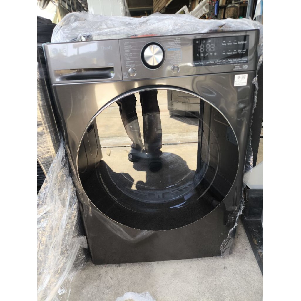 เครื่องอบผ้าฝาหน้า LG RV10VHP4B 10 กก. HEAT PUMP สีดำ ความจุ 10 kg เป็นสินค้าใหม่เกรด b มีตำหนิ(รอยบ