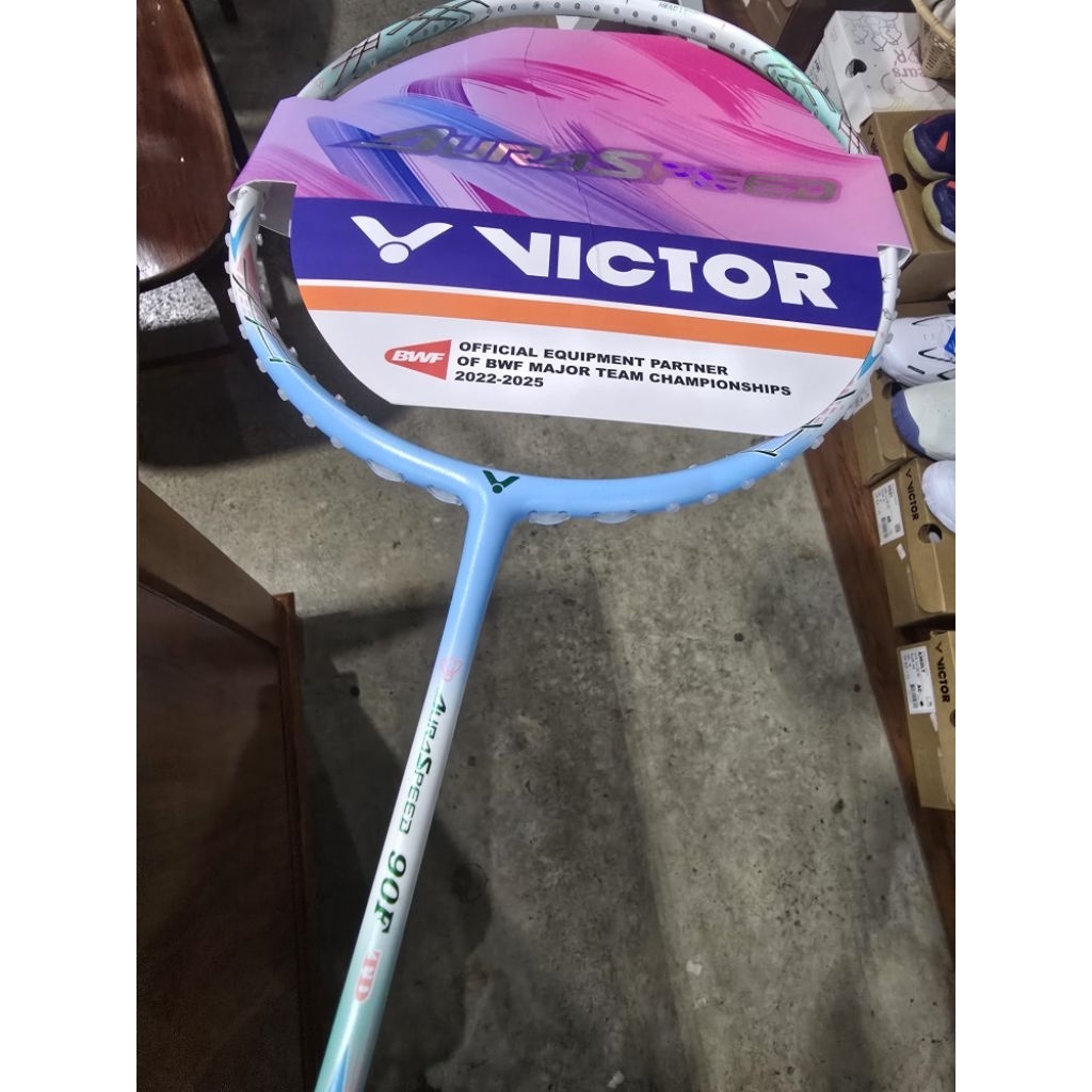 VICTOR ไม้แบดมินตัน รุ่น Auraspeed 90F TD 4U แถมเอ็น+กริป+ซอง แท้ 💯%