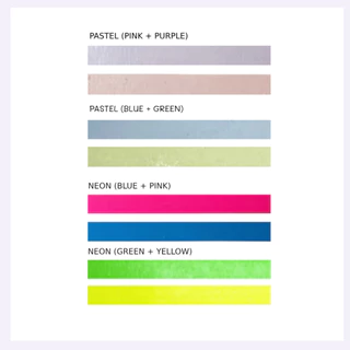 Elephant ตราช้าง เทปเน้นข้อความ รุ่นกาแล็กซี 2 สี ลบออกได้ กันน้ำ หน้ากว้าง 5 มม. ยาวสีละ 3 ม. มีเทปลบคำผิด + เทปกาวด้วย