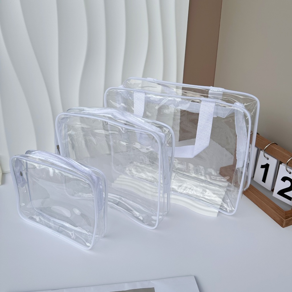 กระเป๋าสะพายข้าง ถุง pvc สะพายไหล่ ขนาดใหญ่ ใส่ของ Laptop Taplet พกพาสะดวก